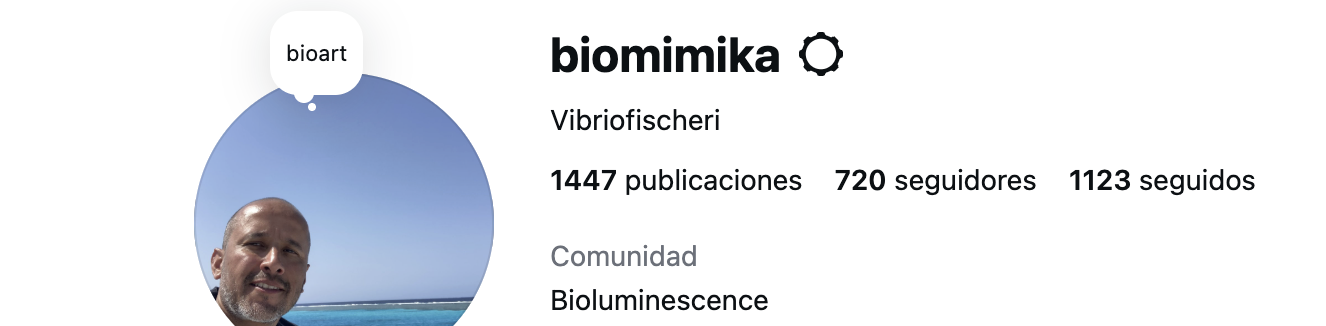 Instagram — profil biomimika